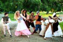 Cast dancing in Hamelot